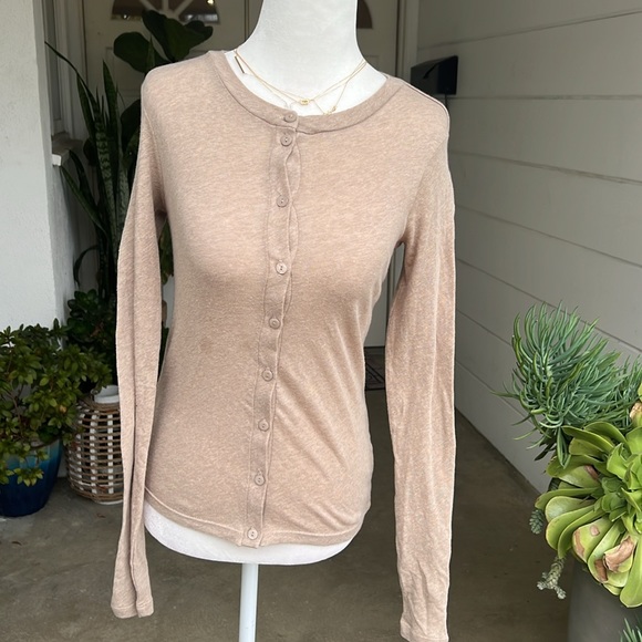 Enza Costa Cashmere Long Sleeves Cardigan NWOT - Picture 7 of 12